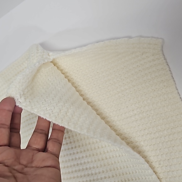 Marine Layer Delaney Raglan sweater cream multi stripe women's size small - Picture 12 of 12